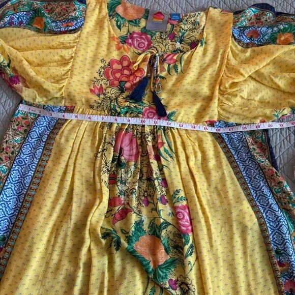 Farm Rio Lorena Patchwork Tunic Dress - Picture 5 of 6